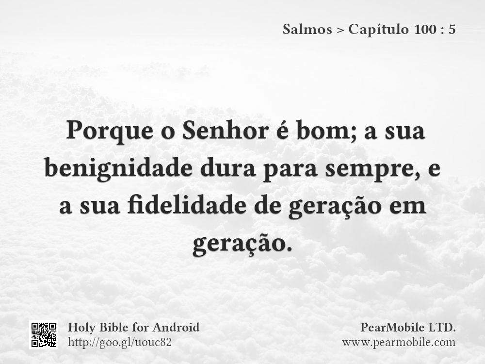 Salmos, Capítulo 100:5